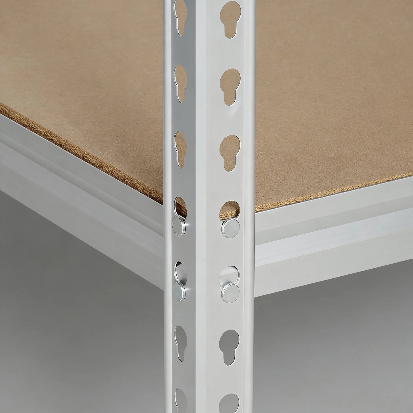 5-Tier Aluminum Storage Shelf, Medium Duty Double-Post Structure for Garage & Storage